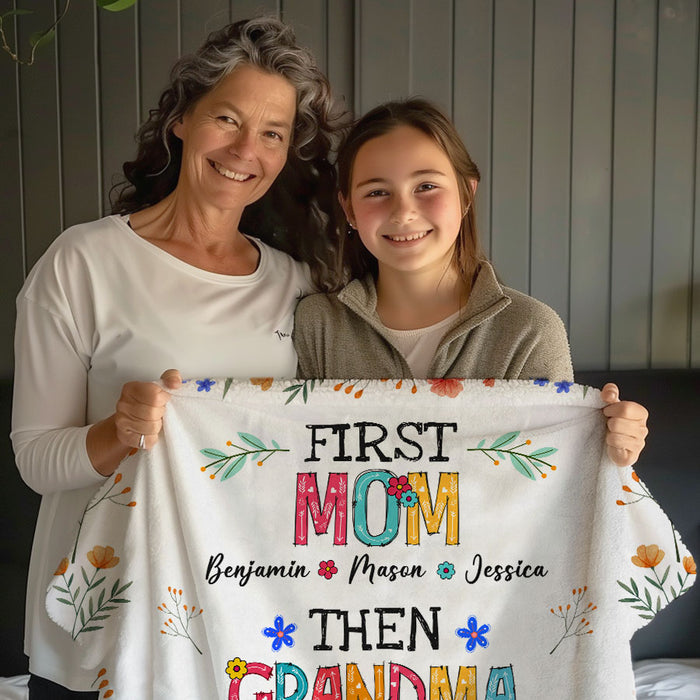 Personalized Grandma Gifts | Blanket for Grandma for Mother’s Day