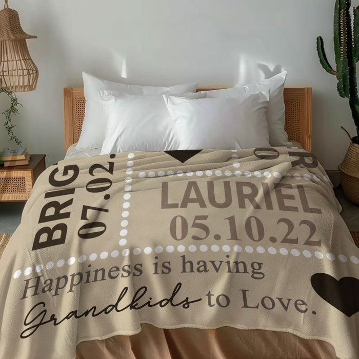 Personalized Mothers Day Gifts for Grandma | Personalized Blankets for Grandparents