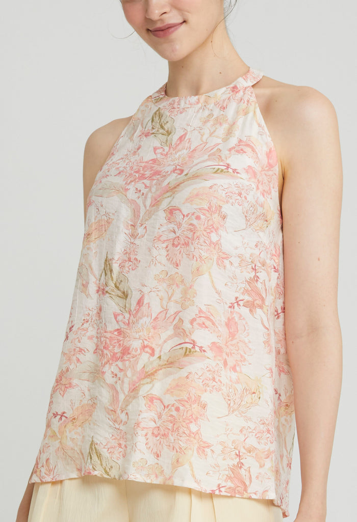 Petal Halter Neck Top
