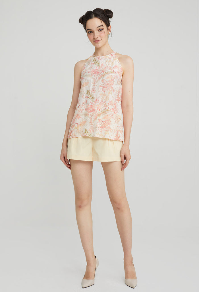 Petal Halter Neck Top