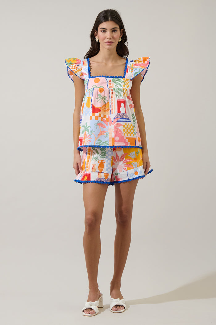 Petrolia Town Evel Ruffle Shorts