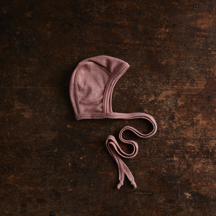 Piculet Baby Bonnet - Merino Wool & Silk - Orchid