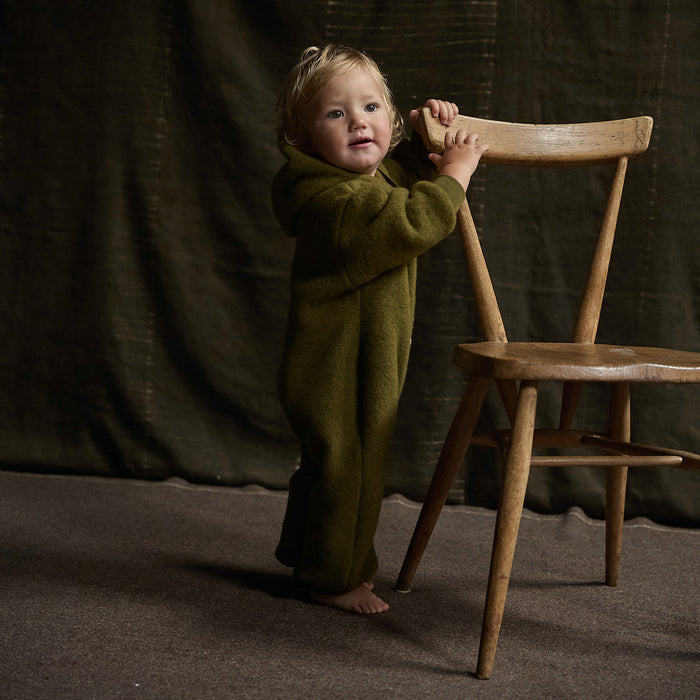 Pipit Baby Suit - Merino Wool Fleece - Seaweed