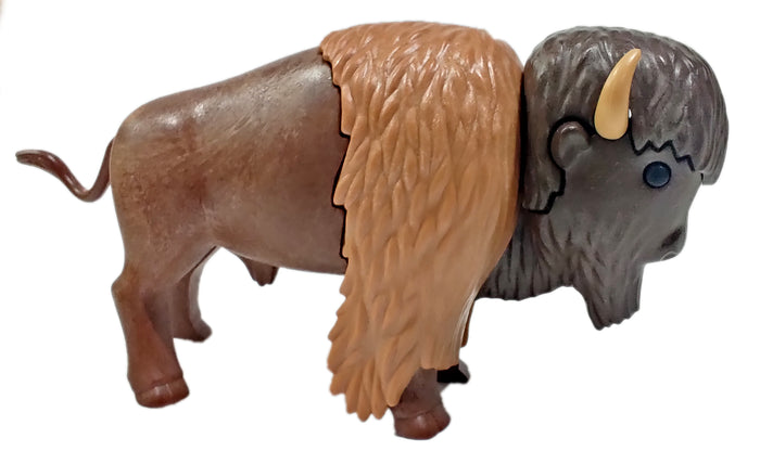 Playmobil 30 66 5590 brown bison with tan shoulders 3731 3874 7038 7024 minor damage