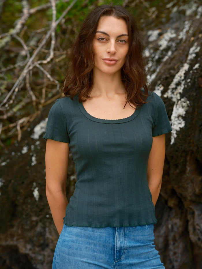 Pointelle Tee