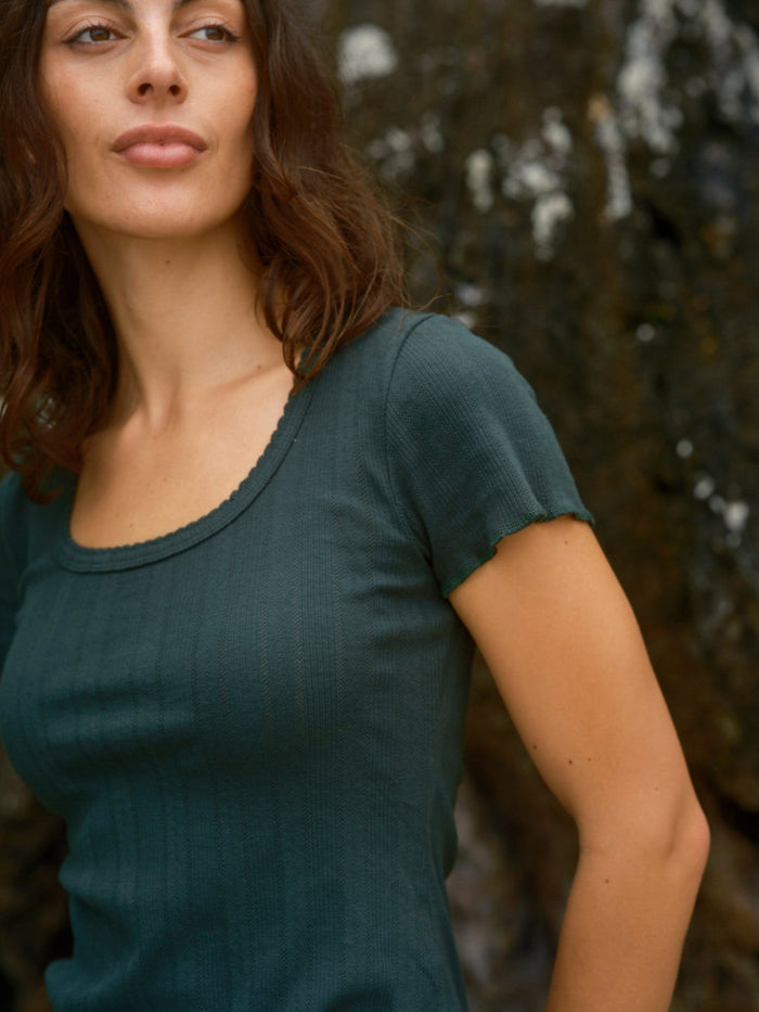 Pointelle Tee