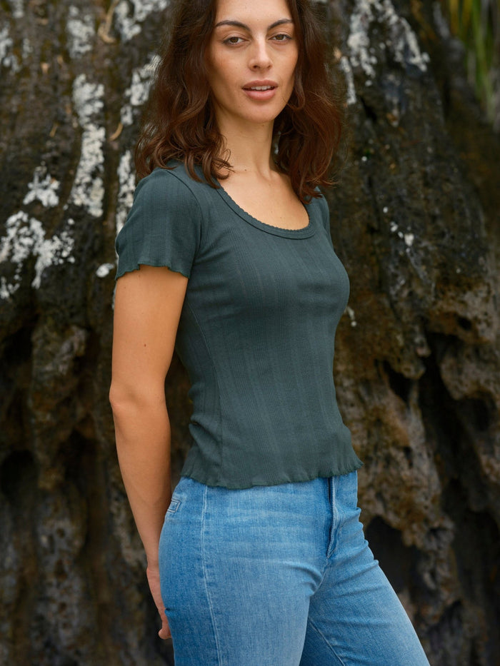 Pointelle Tee