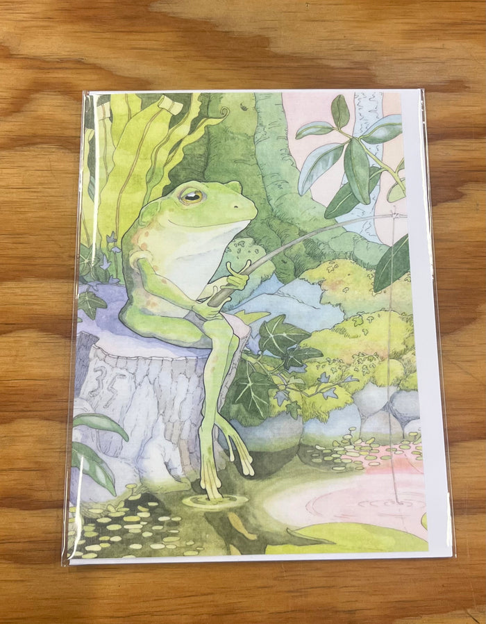 Pondering Frog Card