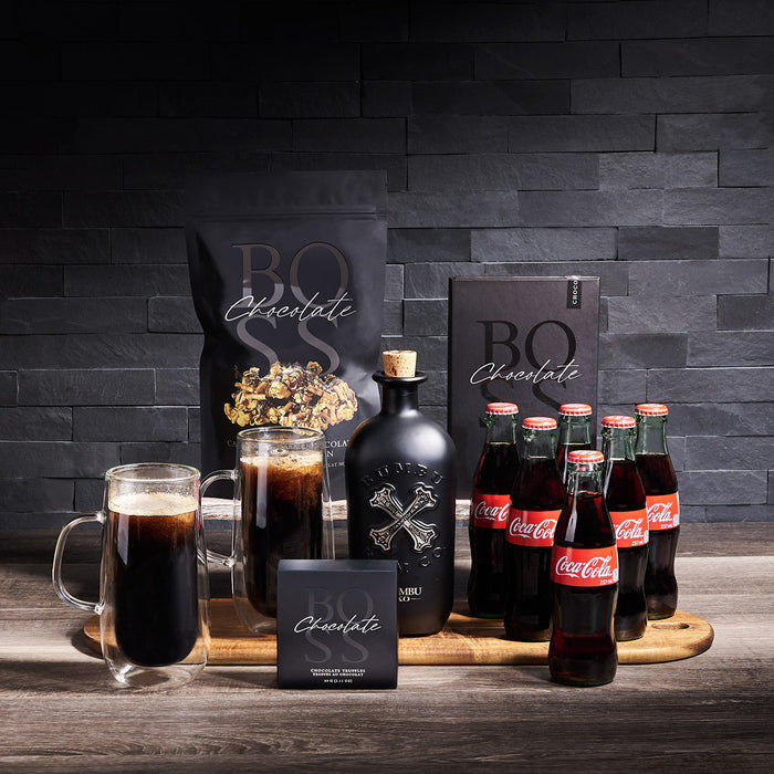 Popcorn & Coke Gift Set, liquor gift, liquor, mixed drink gift, mixed drinks, fathers day, fathers day gift