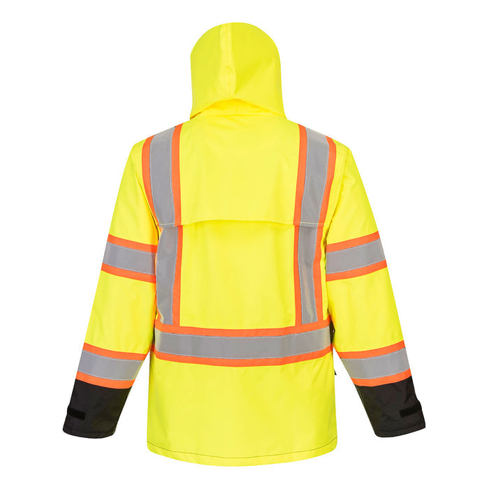 Portwest Hi-Vis Contrast Rain Traffic Jacket