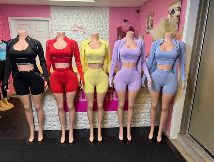 Pretty Active 3 Piece Set ( Light Blue )