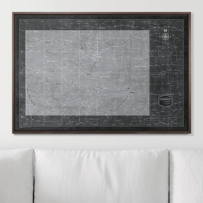36" x 24" / Standard / Dark Walnut