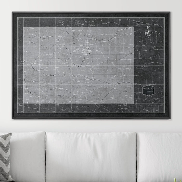 48" x 32" / Standard / Wood Grain Black