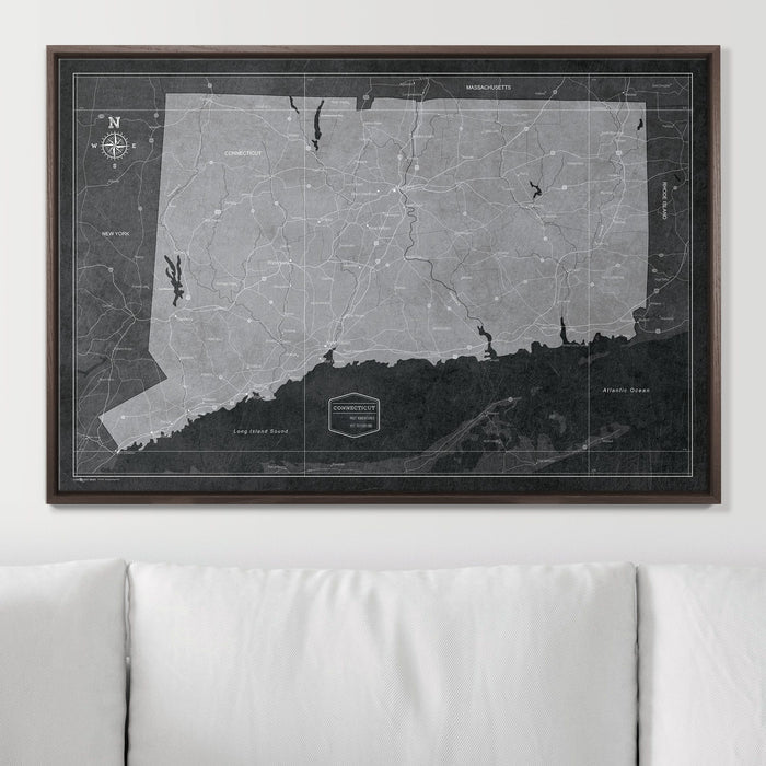36" x 24" / Standard / Dark Walnut