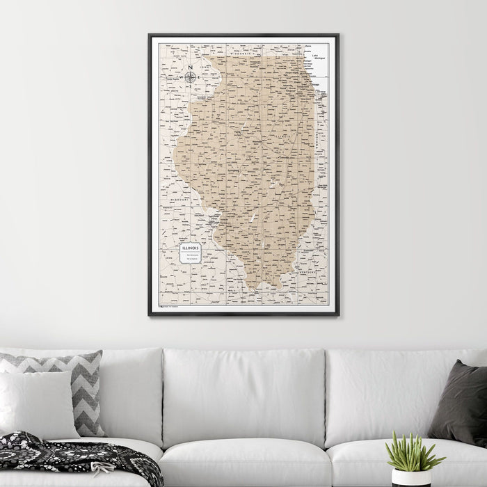 32" x 48" / Standard / Wood Grain Black