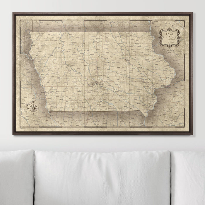 36" x 24" / Standard / Dark Walnut