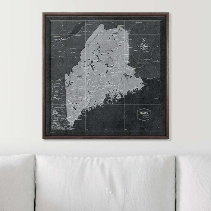 24" x 24" / Standard / Dark Walnut