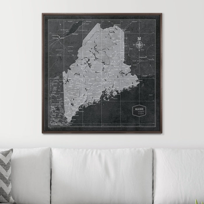 32" x 32" / Standard / Dark Walnut