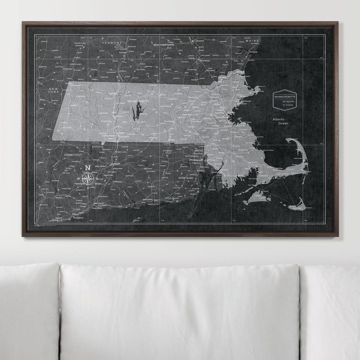 36" x 24" / Standard / Dark Walnut