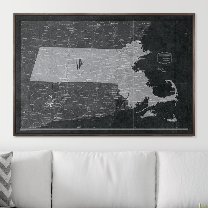 48" x 32" / Standard / Dark Walnut