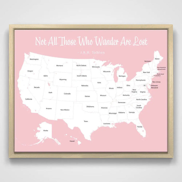 20" x 16" / Rose Quartz / Natural Oak
