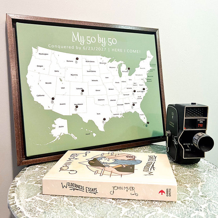 Push Pin Mini USA Map - Prism Color Series - Midnight CM Mini Map