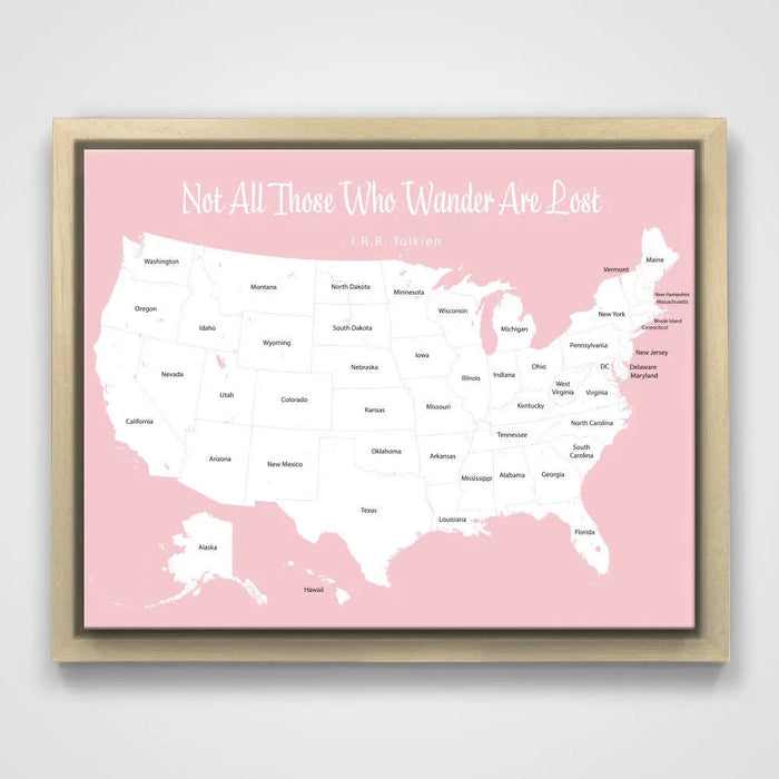 14" x 11" / Rose Quartz / Natural Oak