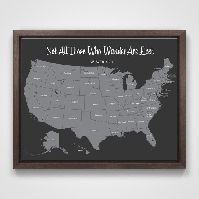 14" x 11" / Midnight / Dark Walnut