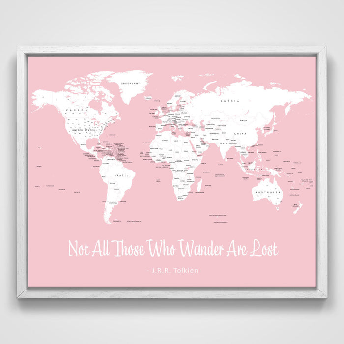 20" x 16" / Rose Quartz / Smooth White