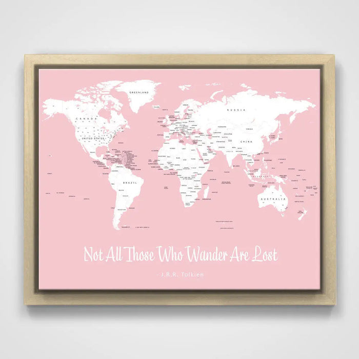 14" x 11" / Rose Quartz / Natural Oak