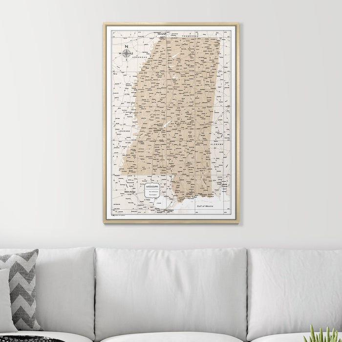 24" x 36" / Standard / Natural Oak