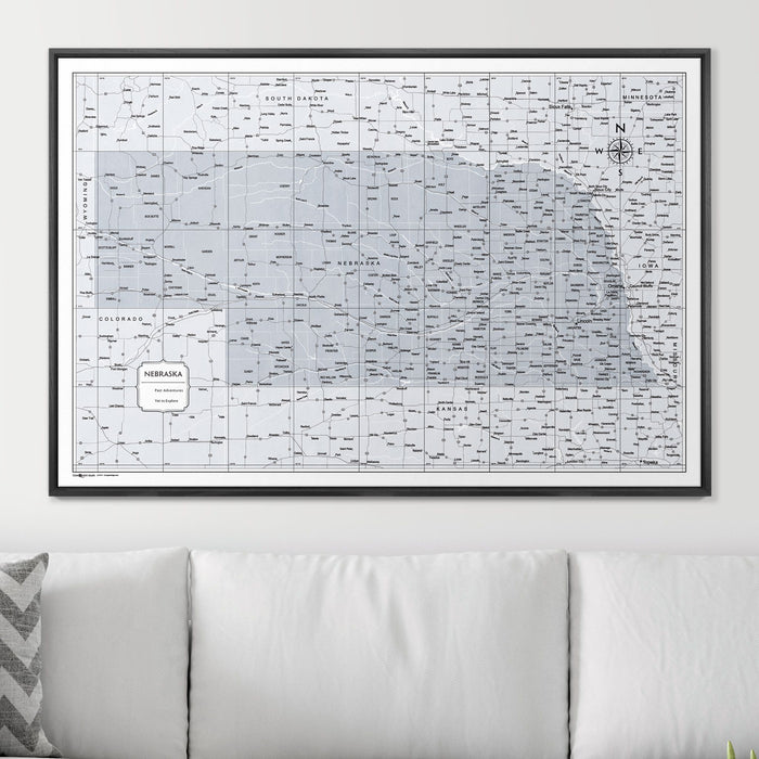 48" x 32" / Standard / Wood Grain Black