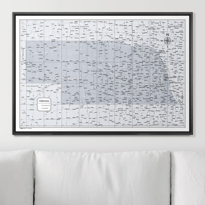 36" x 24" / Standard / Wood Grain Black