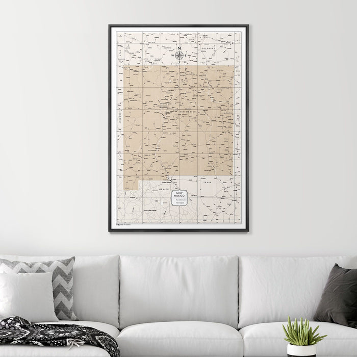 32" x 48" / Standard / Wood Grain Black