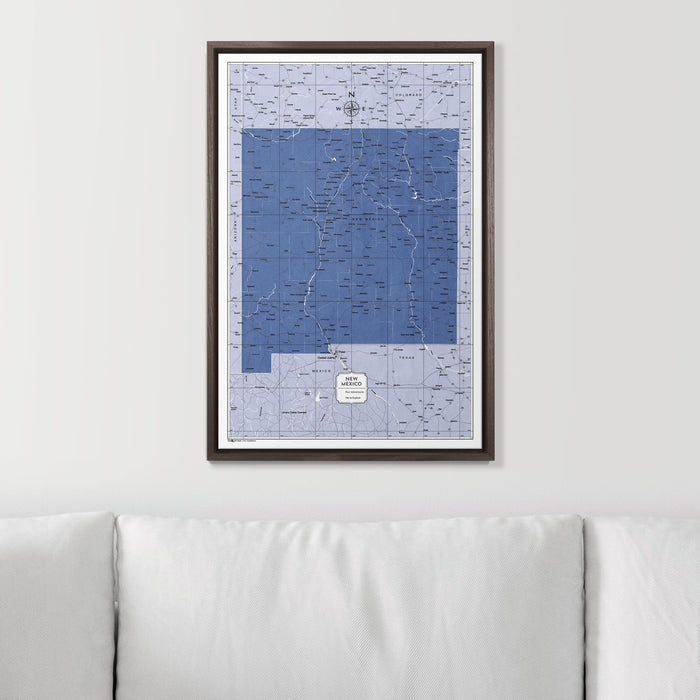 Push Pin New Mexico Map (Pin Board) - Navy Color Splash CM Pin Board