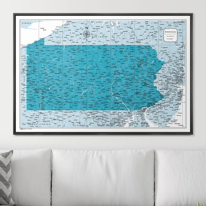 48" x 32" / Standard / Wood Grain Black