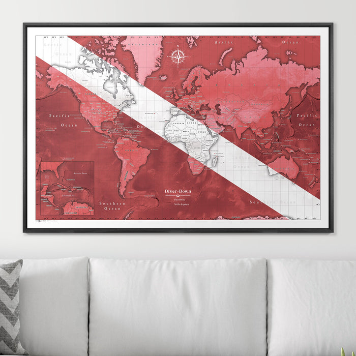 48" x 32" / Standard / Wood Grain Black