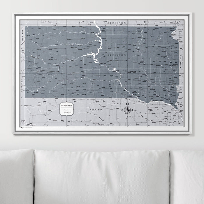 36" x 24" / Standard / Wood Grain White