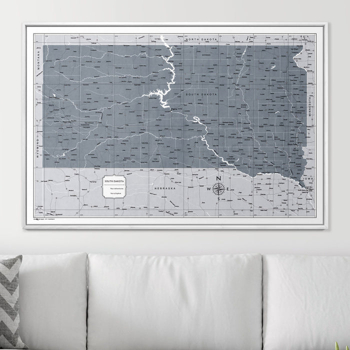 48" x 32" / Standard / Wood Grain White