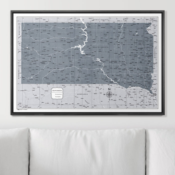 36" x 24" / Standard / Wood Grain Black