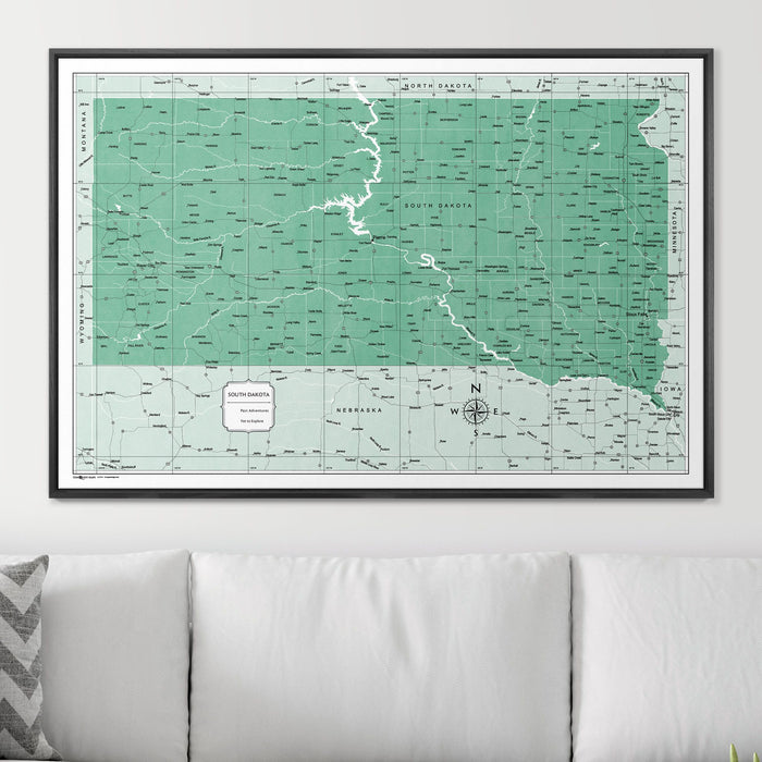 48" x 32" / Standard / Wood Grain Black