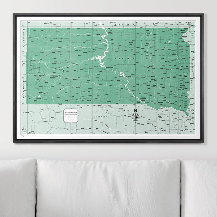 36" x 24" / Standard / Wood Grain Black