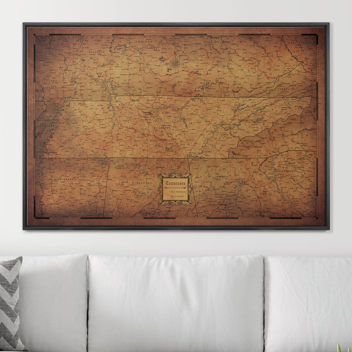 48" x 32" / Standard / Wood Grain Black