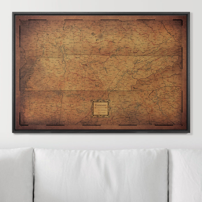 36" x 24" / Standard / Wood Grain Black