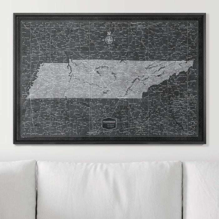 36" x 24" / Standard / Wood Grain Black