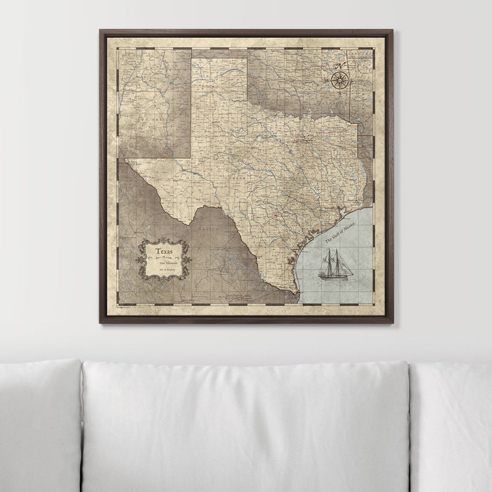 24" x 24" / Standard / Dark Walnut