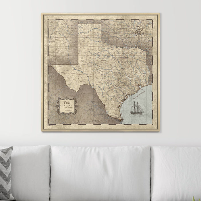 32" x 32" / Standard / Natural Oak