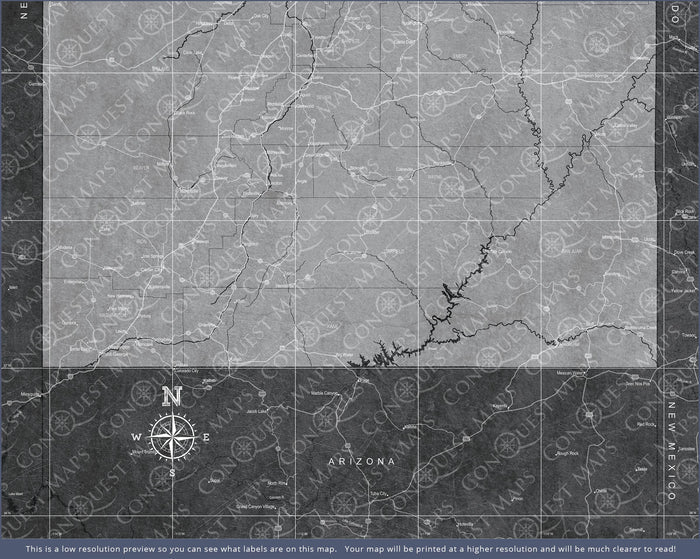 Push Pin Utah Map (Pin Board) - Modern Slate CM Pin Board