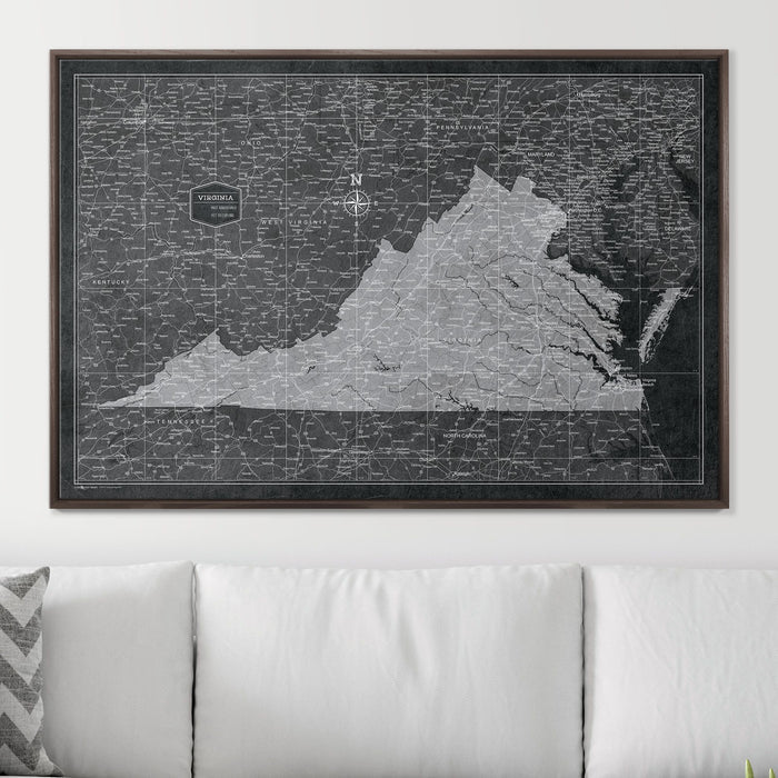48" x 32" / Standard / Dark Walnut