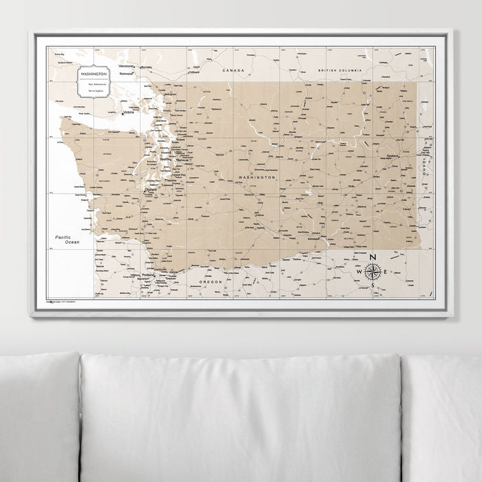 36" x 24" / Standard / Smooth White